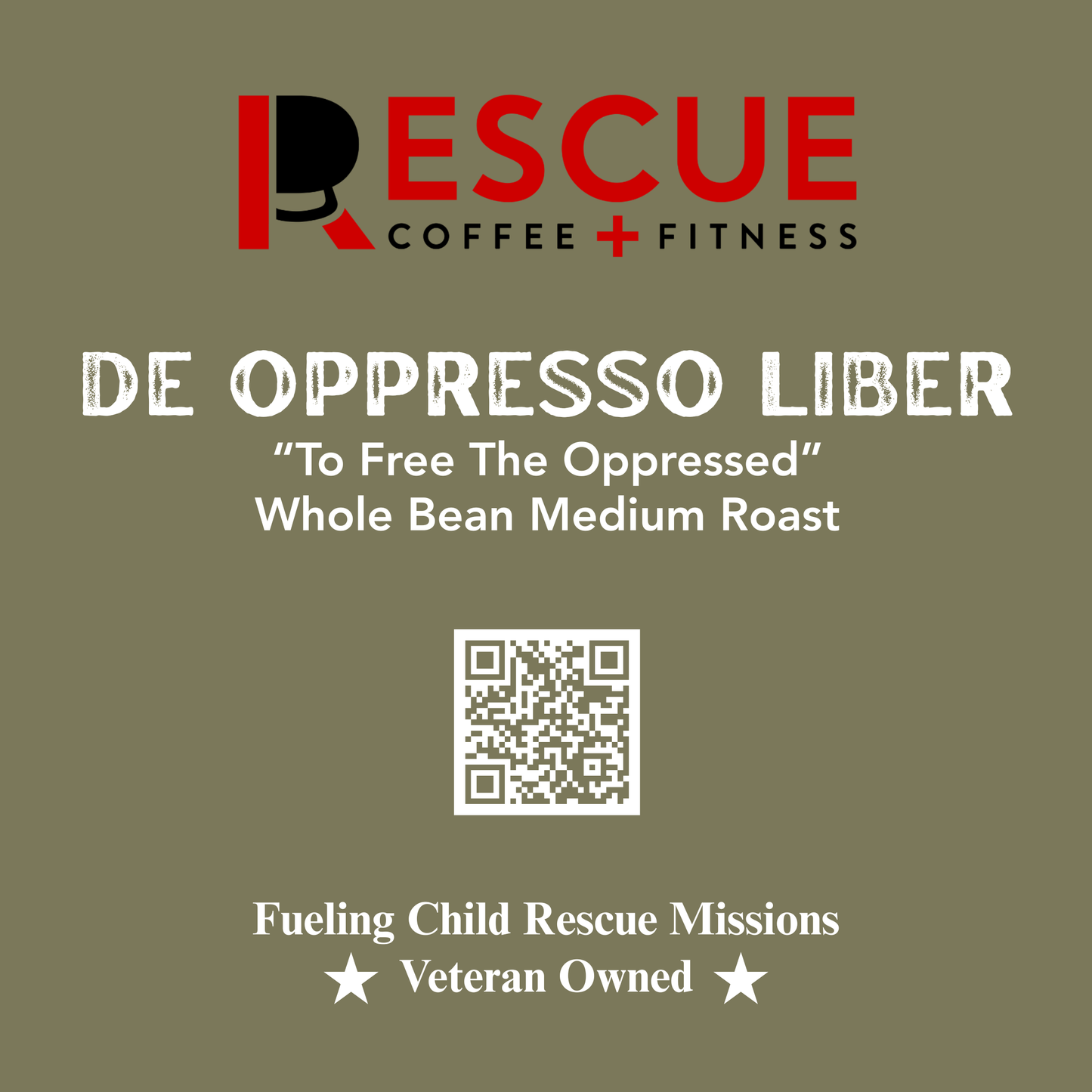 Rescue Coffee Fitness Whole Bean Medium Roast Organic Coffee