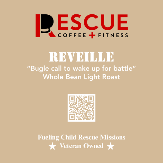 Rescue Coffee Fitness Reveille Whole Bean Light Roast Organic Coffee